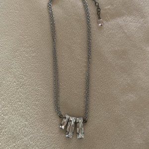 Sabika Crystal Texture 3 Stone Choker